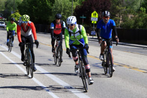 More riders returning from their ride.